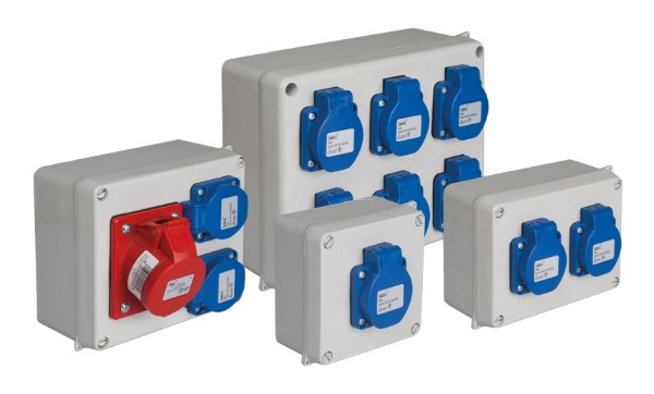 Assemblies in watertight boxes