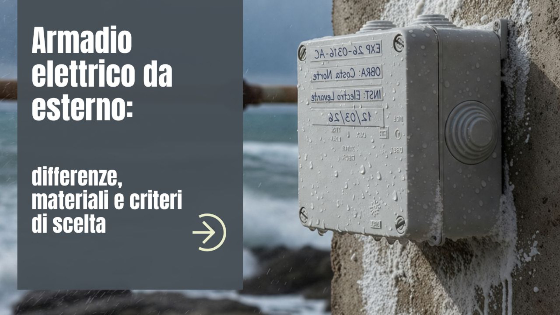 Armadio elettrico da esterno: differenze, materiali e criteri di scelta