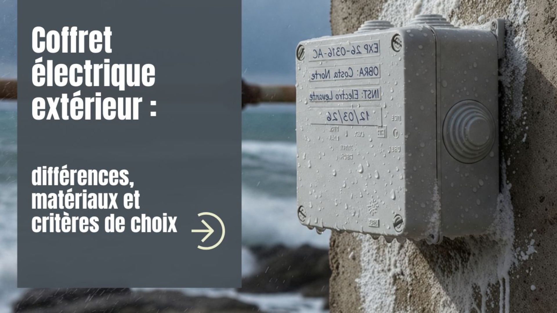 Coffret électrique extérieur : différences, matériaux et critères de choix