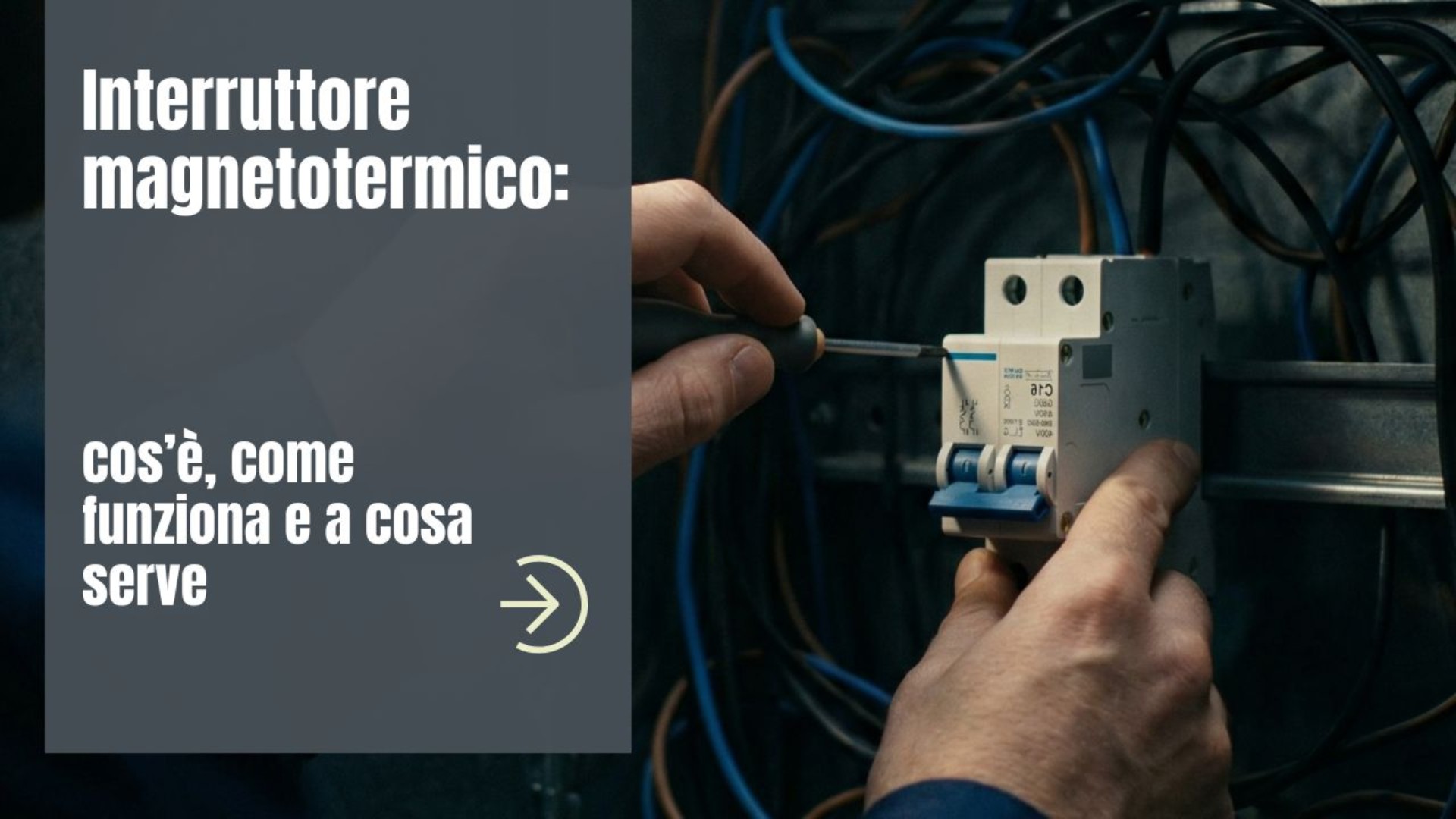 Che cos'è un interruttore magnetotermico e qual è la sua funzione?