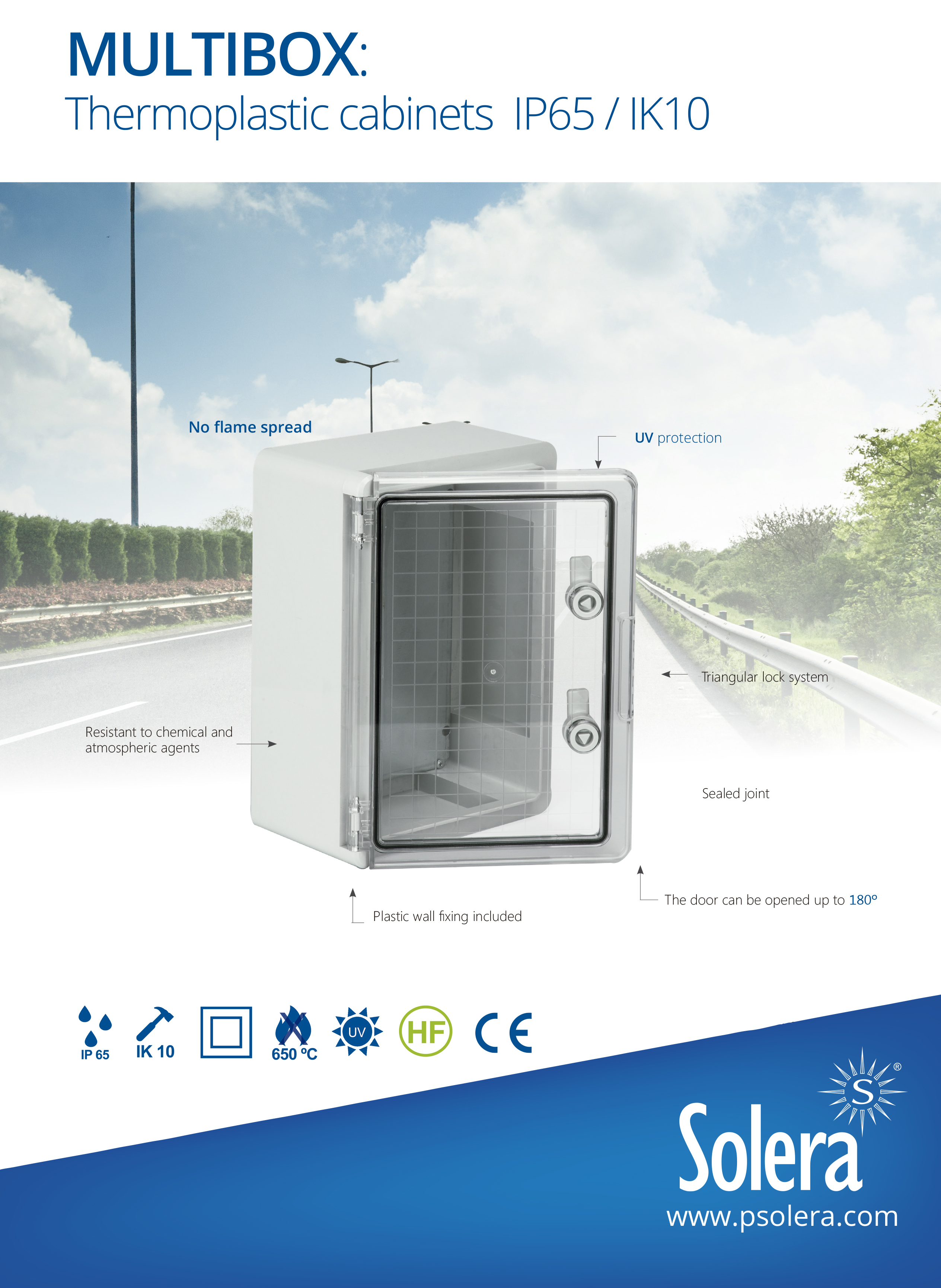 Multibox: Thermoplastic cabinets IP65 / IK10